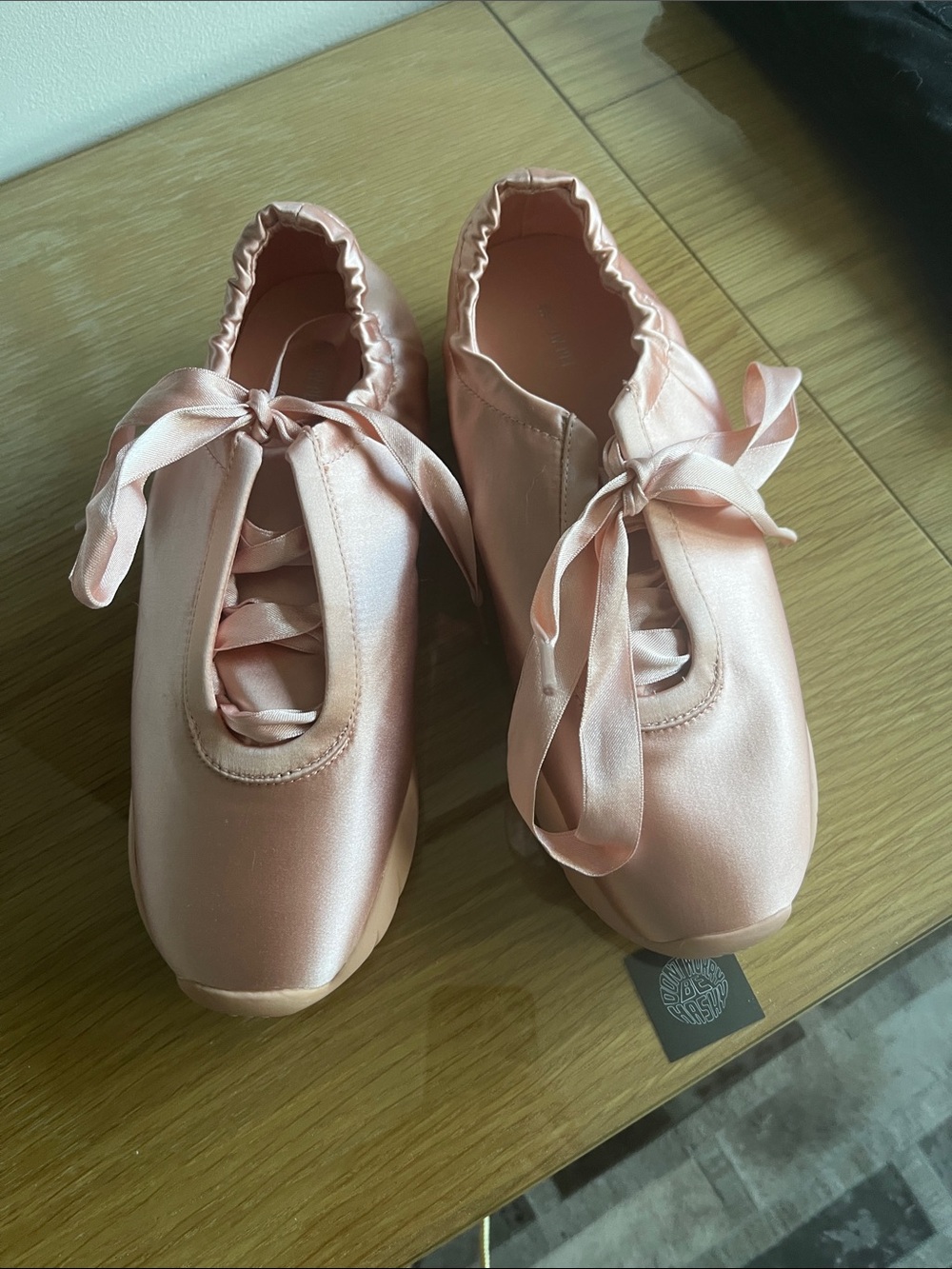 JW PEI Satin Pink Ribbon-Detail Sneakers